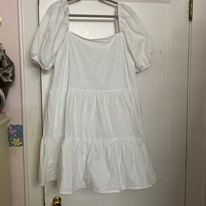 NWT White Babydoll Dress